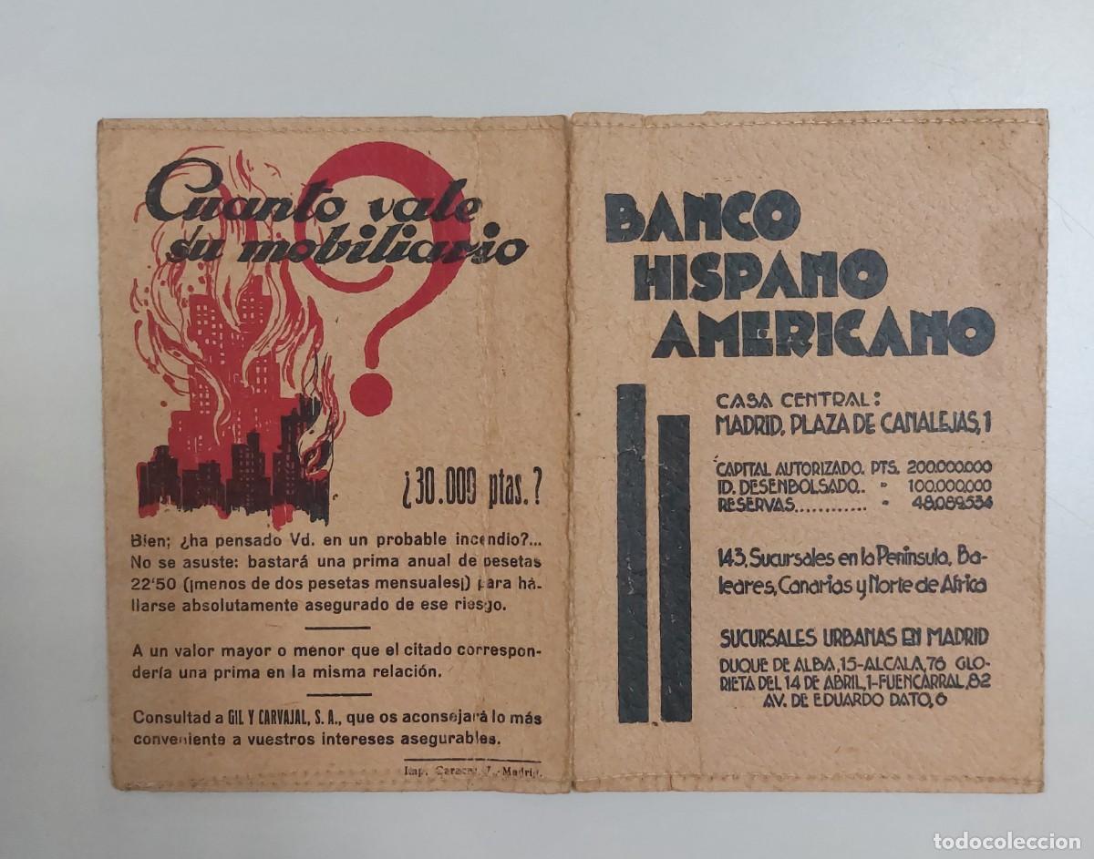 Documentos bancarios: Funda de Cartilla bancaria del banco Hispanoamericano - Foto 1