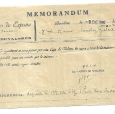 Documentos bancarios: M150- BANCO DE ESPAÑA DE BARCELONA - DE OBLIGACIONES DE D RAMON SANCHEZ EL 9 - 1-1.949. Lote 400967944