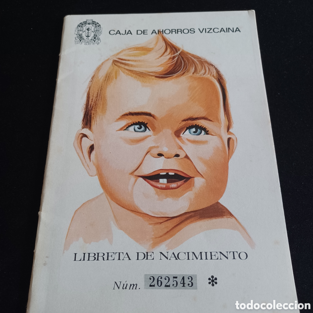 Documentos bancarios: LIBRETA DE NACIMIENTO CAJA DE AHORROS VIZCAINA 1964 - Foto 1