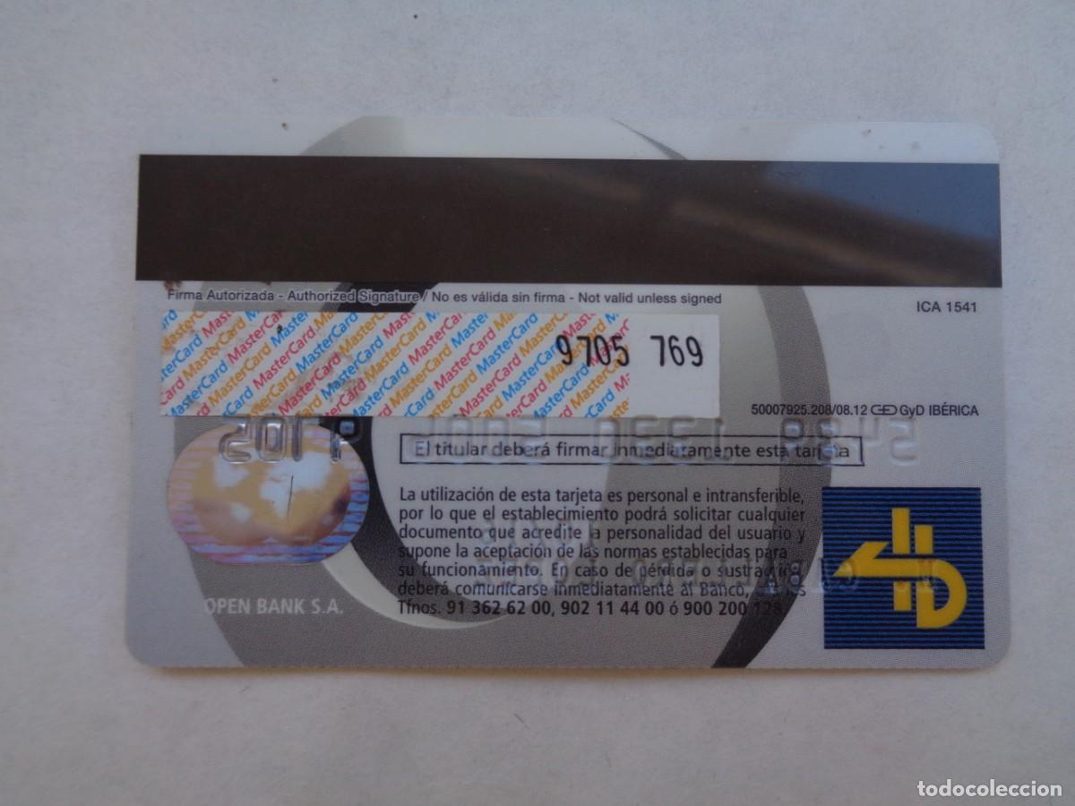 Documentos bancarios: TARJETA MASTER CARD DEL OPEN BANK, CON CHIP - Foto 2