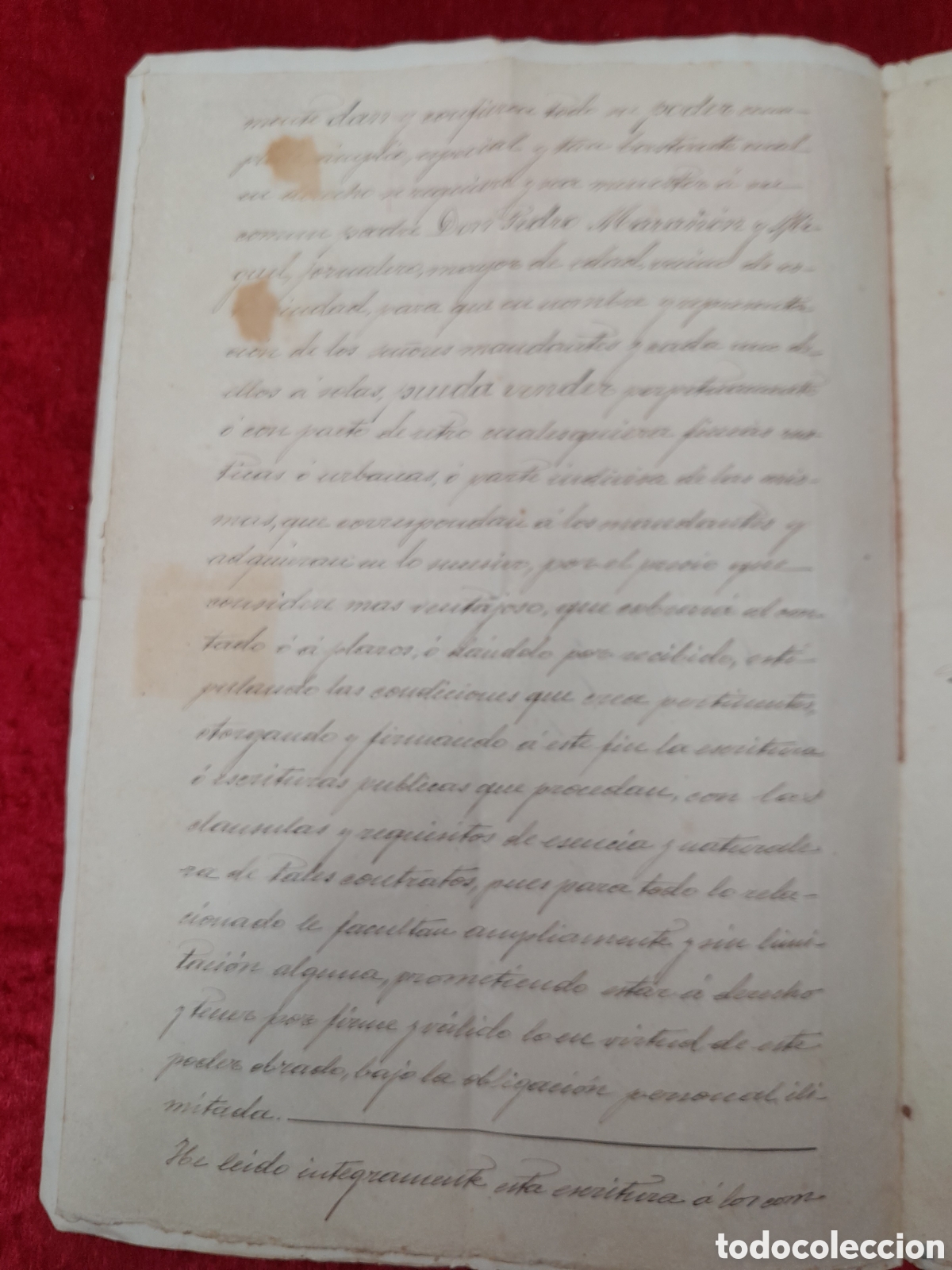Documentos bancarios: PR-2722. COPIA DE LA ESCRITURA DE PODER. 1900 - Foto 4