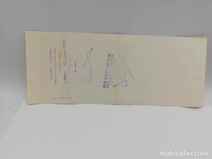 Documentos bancarios: PAGAR&Eacute;. CHOCOLATES ELGORRIAGA. IRUN, 1970. VER. - Foto 2