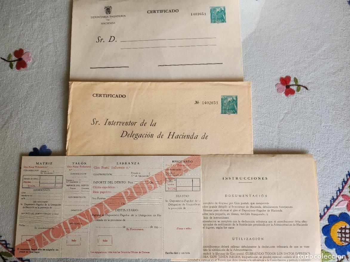 Documentos bancarios: Sobres con documentaci&oacute;n de la delegaci&oacute;n de hacienda - Foto 1
