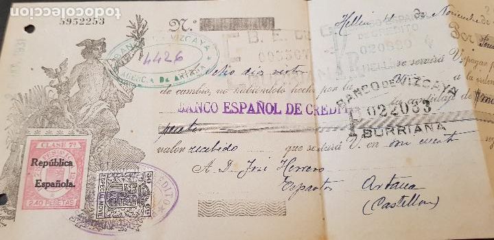 Documentos bancarios: HELLIN 10 DE JUNIO DE 1933 - Foto 2