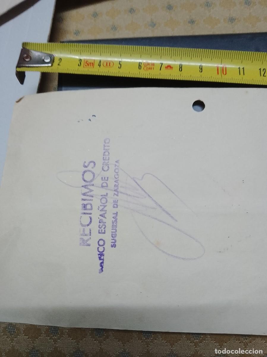 Documentos bancarios: Tal&oacute;n a&ntilde;os 60, ,Barcelona,zaragoza - Foto 7