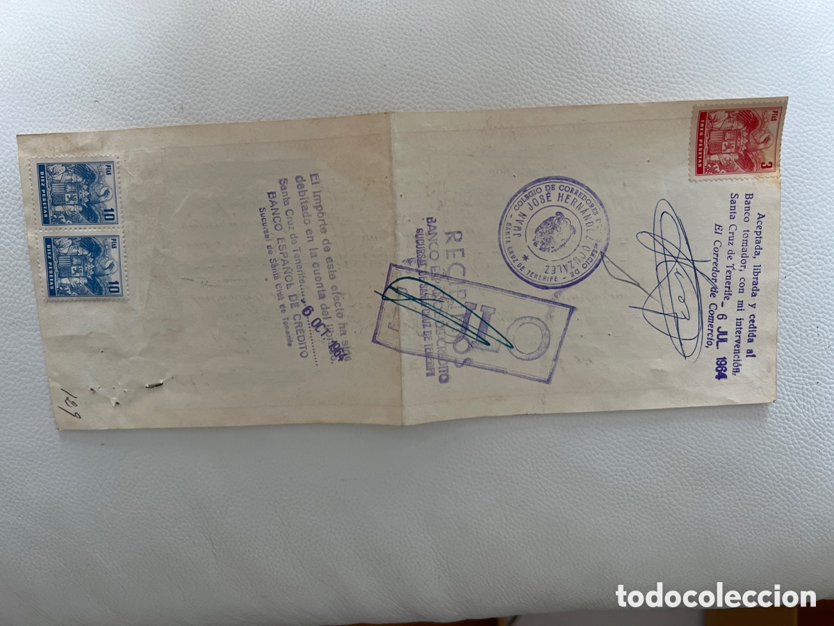 Documentos bancarios: Cheque 1964 - Foto 2