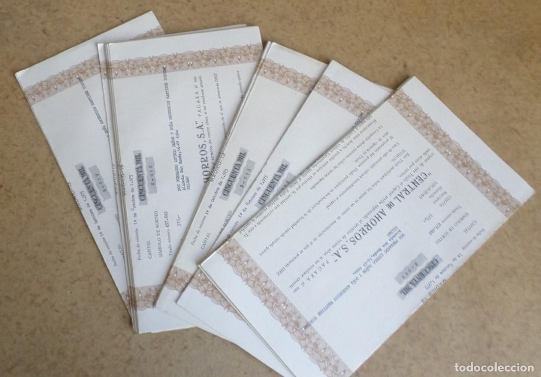 Documentos bancarios: 14 documentos + bolet&iacute;n informativo - CENTRAL DE AHORROS SA 1975 - Foto 1
