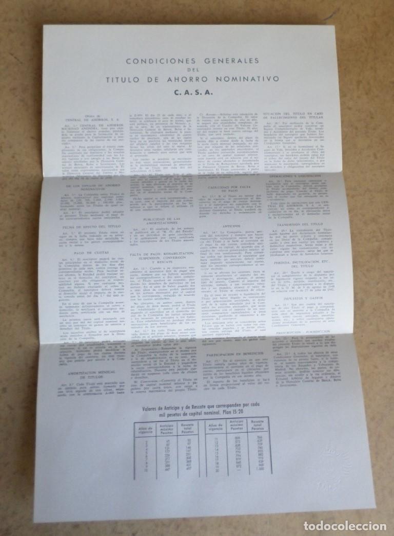 Documentos bancarios: 14 documentos + bolet&iacute;n informativo - CENTRAL DE AHORROS SA 1975 - Foto 4
