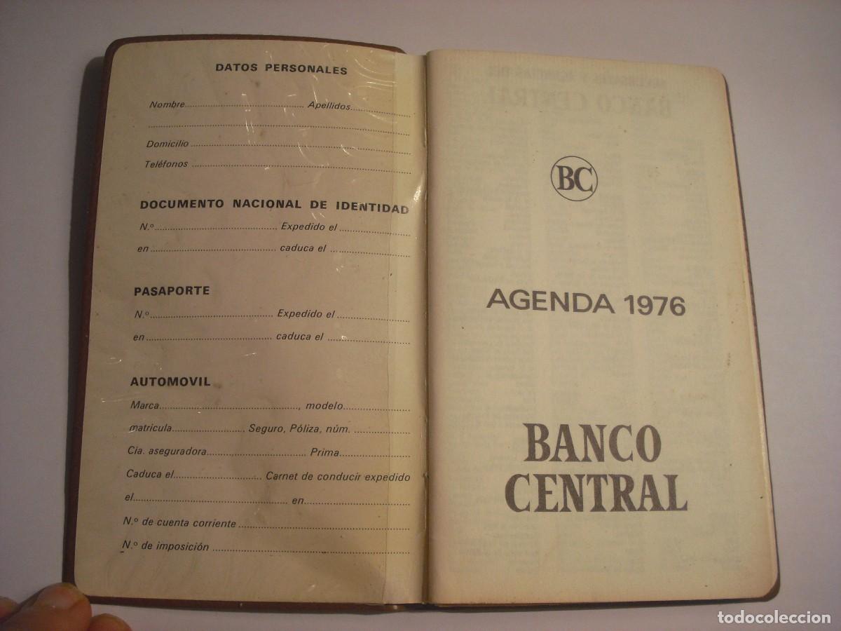 Documentos bancarios: AGENDA BANCO CENTRAL 1976 , VACIA - Foto 1