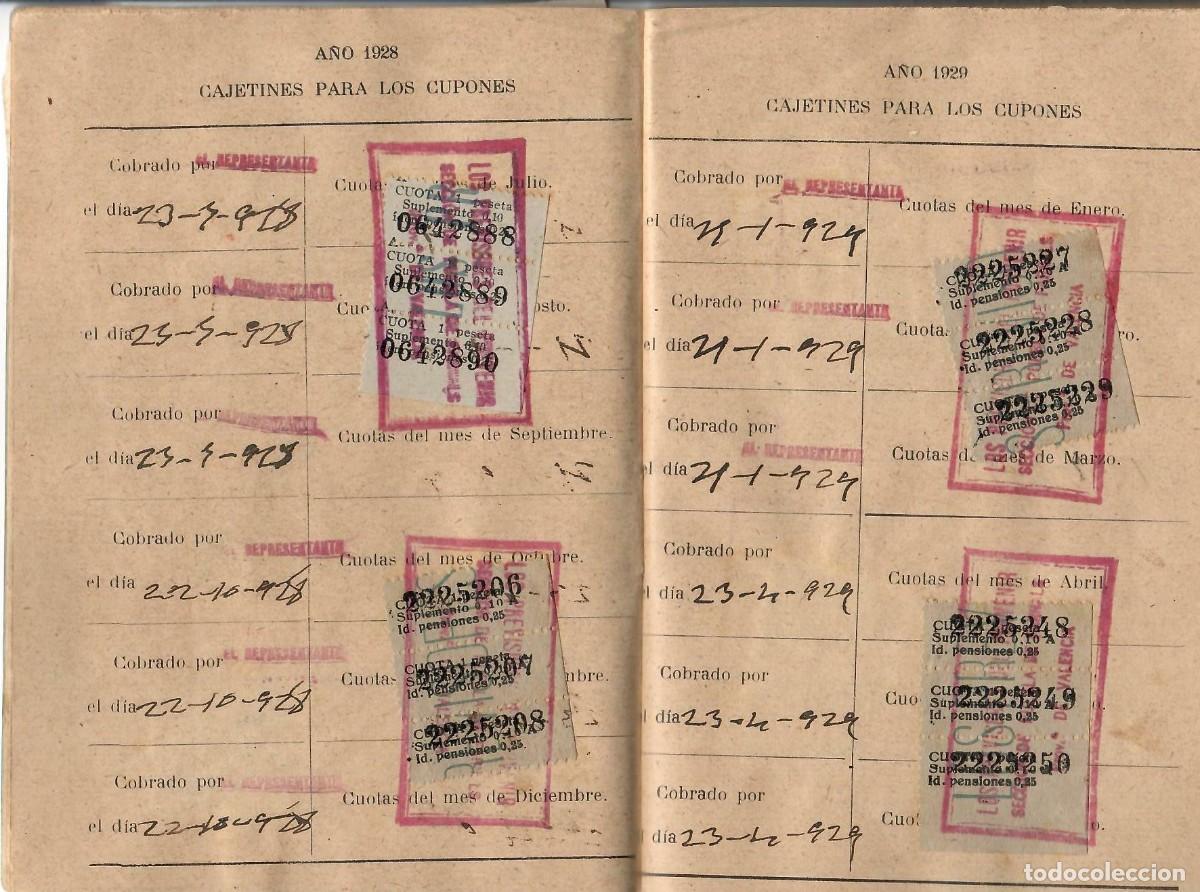 Documentos bancarios: LIBRETA ASOCIACION NACIONAL DE AHORRO. A&Ntilde;O 1928 - Foto 5