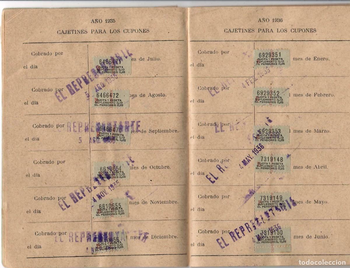 Documentos bancarios: LIBRETA ASOCIACION NACIONAL DE AHORRO. A&Ntilde;O 1928 - Foto 6