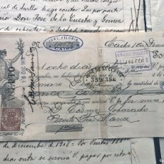 Documenti bancari: PUERTO DE SANTA MARÍA AÑO 1908 / TIENDA DE ULTRAMARINOS DE COSME SOBERADO / LETRA PROTESTADA / CÁDIZ