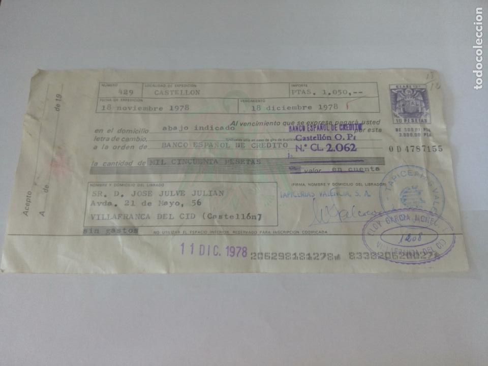Documentos bancarios: 6 Letras de Cambio de 1978 diferentes Bancos - Foto 6
