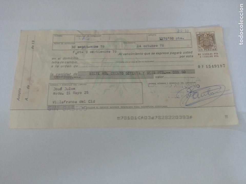 Documentos bancarios: 6 Letras de Cambio de 1978 diferentes Bancos - Foto 8