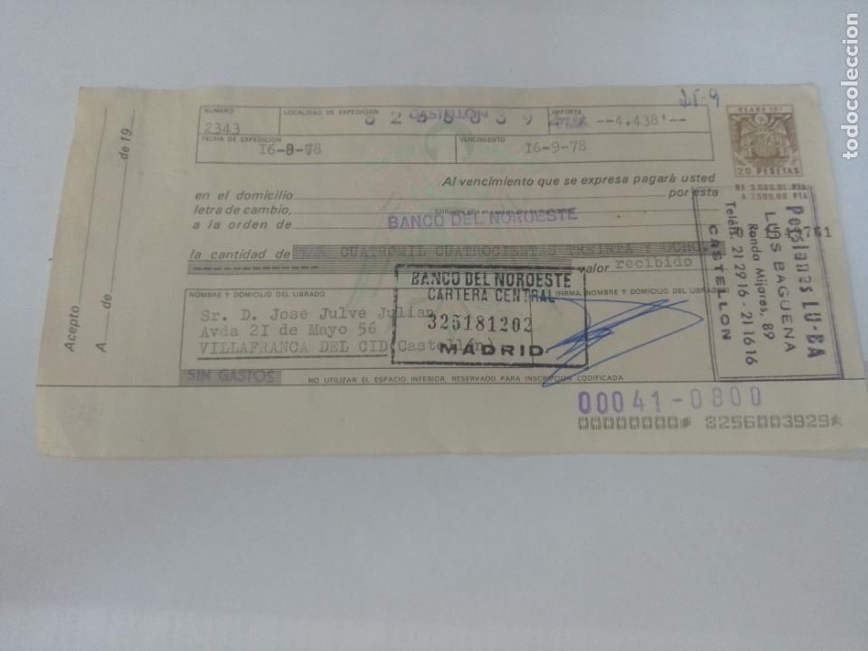 Documentos bancarios: 6 Letras de Cambio de 1978 diferentes Bancos - Foto 10