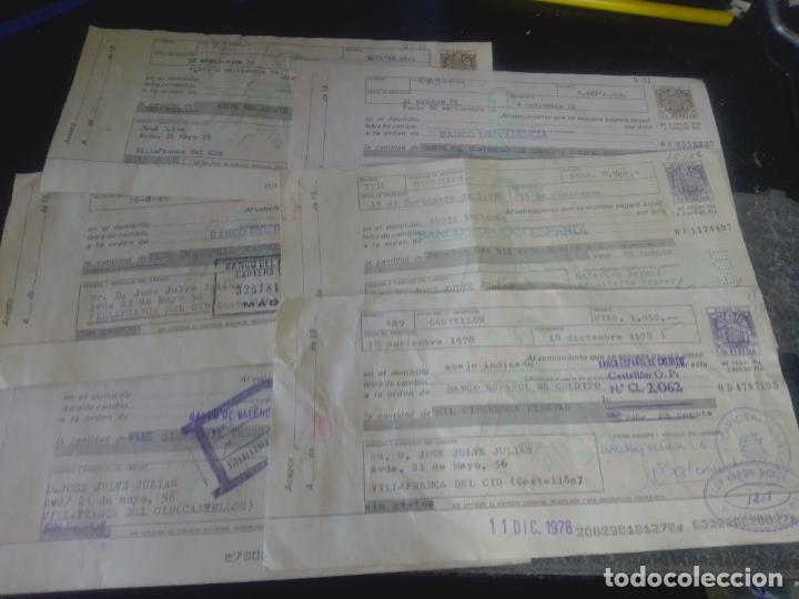 Documentos bancarios: 6 Letras de Cambio de 1978 diferentes Bancos - Foto 1