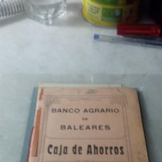 Documentos bancarios: LIBRETA DE AHORRO BANCO AGRARIO DE BALEARES 1934 P29