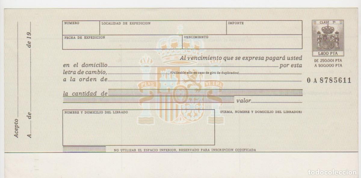 Documentos bancarios: Letra de cambio para medio mill&oacute;n de Pesetas - Foto 1