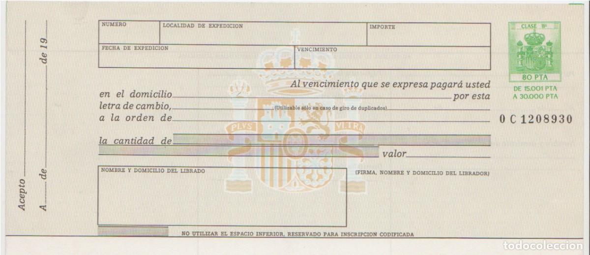 Documentos bancarios: Letra de cambio para medio mill&oacute;n de Pesetas - Foto 2