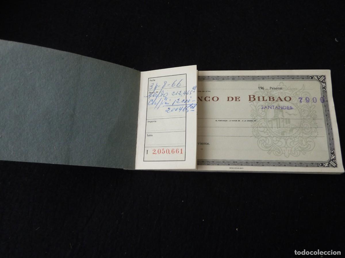 Documentos bancarios: ANTIGUO TALONARIO DE CHEQUES -BANCO DE BILBAO-1966 - Foto 1