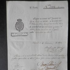 Documentos bancarios: AÑO 1838 PAGARÉ DE CLASE 2ª EN REALES DE VELLÓN , MADRID, SELLO EN SECO