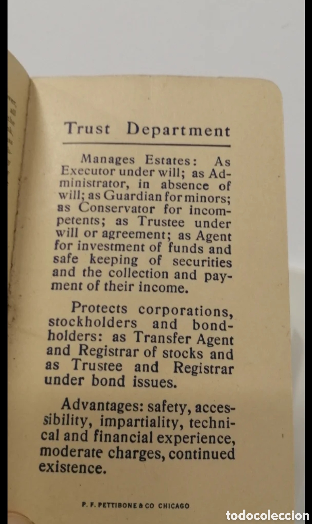 Documentos bancarios: 1923 First Trust Savings Bank Libreta de ahorros - Foto 7