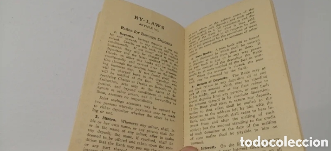 Documentos bancarios: 1923 First Trust Savings Bank Libreta de ahorros - Foto 9