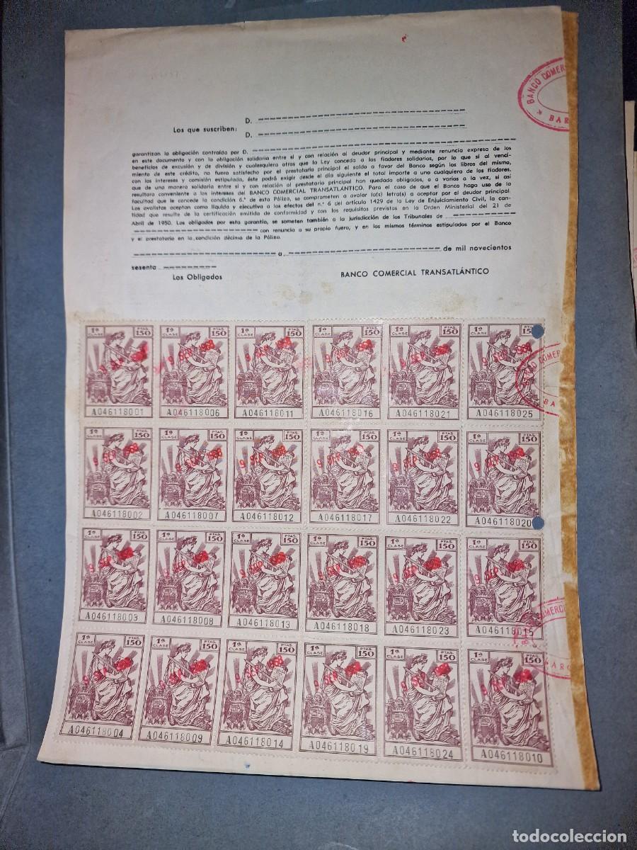 Documentos bancarios: POLIZA BANCO COMERCIAL TRANSATLANTICO - Foto 2
