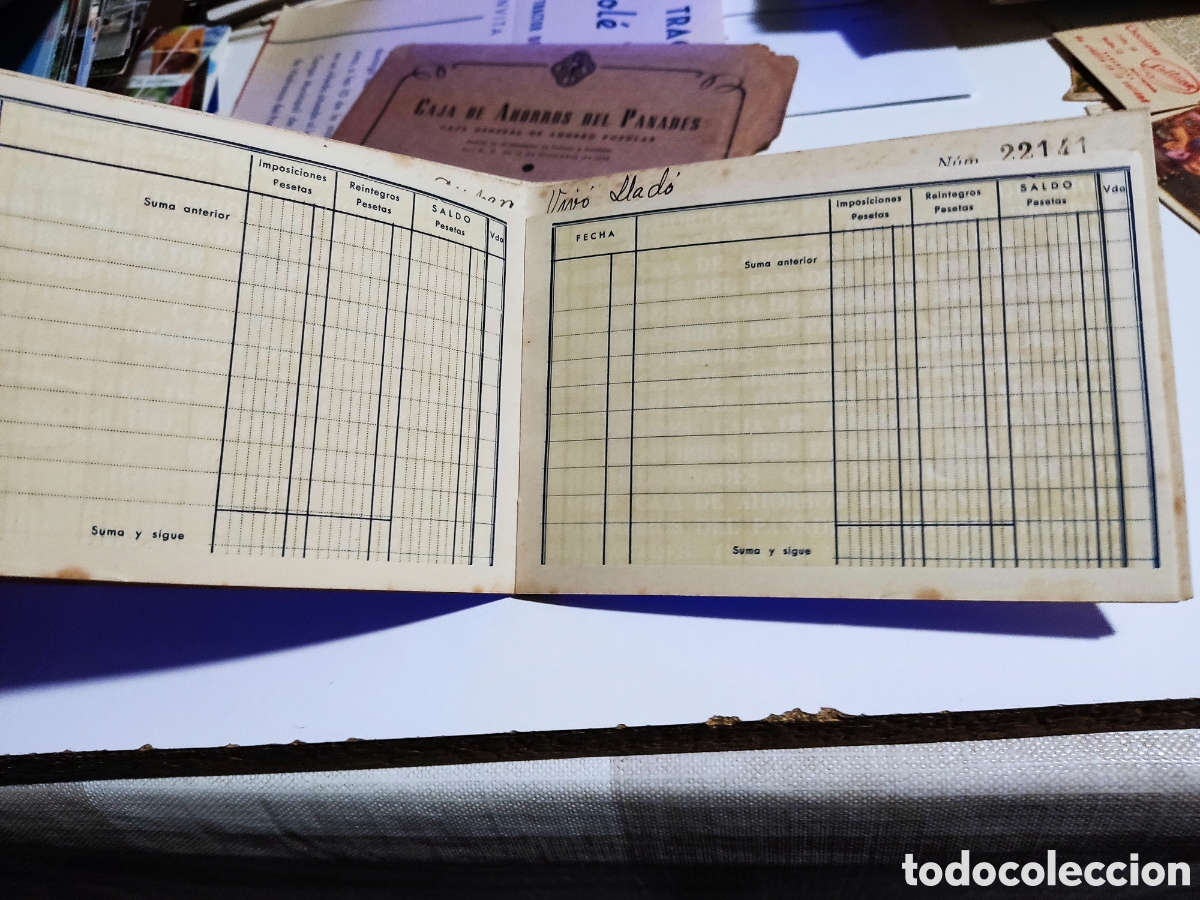 Documentos bancarios: Libreta Caja de Ahorros del Panades 1957 - Foto 4