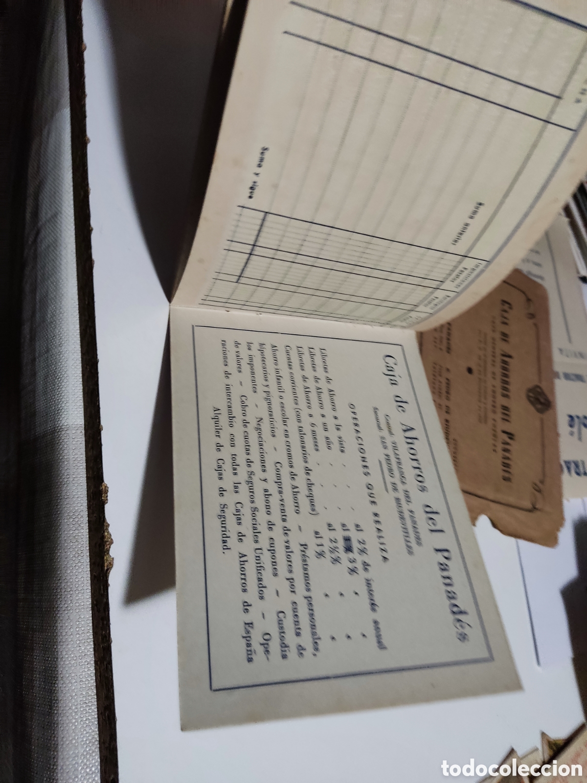 Documentos bancarios: Libreta Caja de Ahorros del Panades 1957 - Foto 6