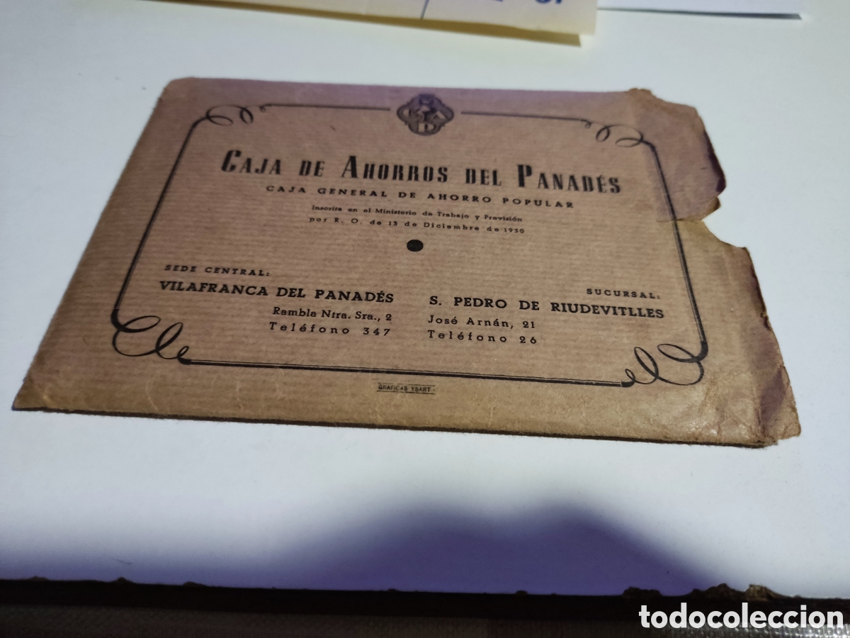 Documentos bancarios: Libreta Caja de Ahorros del Panades 1957 - Foto 9