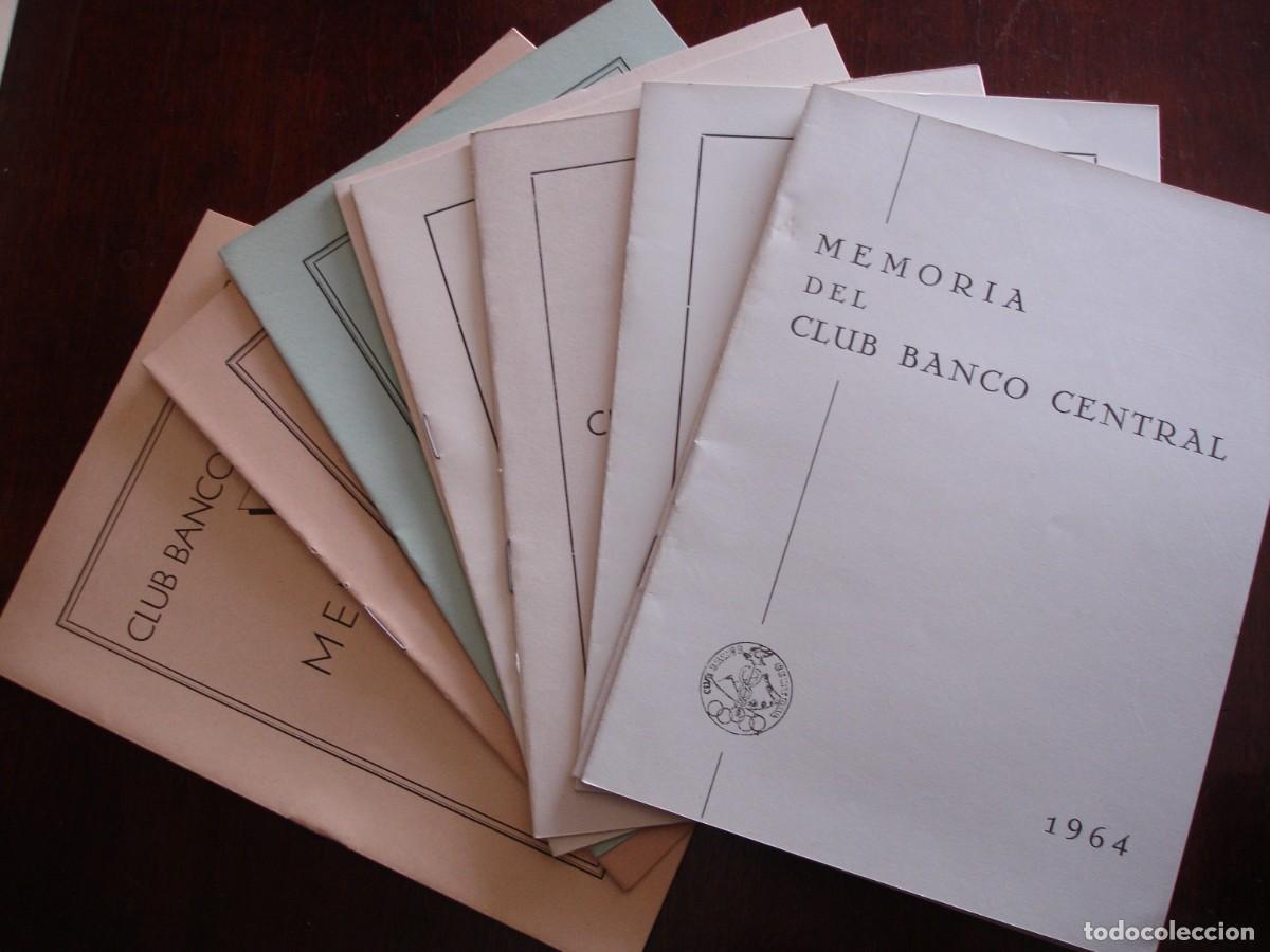 Documentos bancarios: 9 MEMORIAS CLUB BANCO CENTRAL - Foto 1