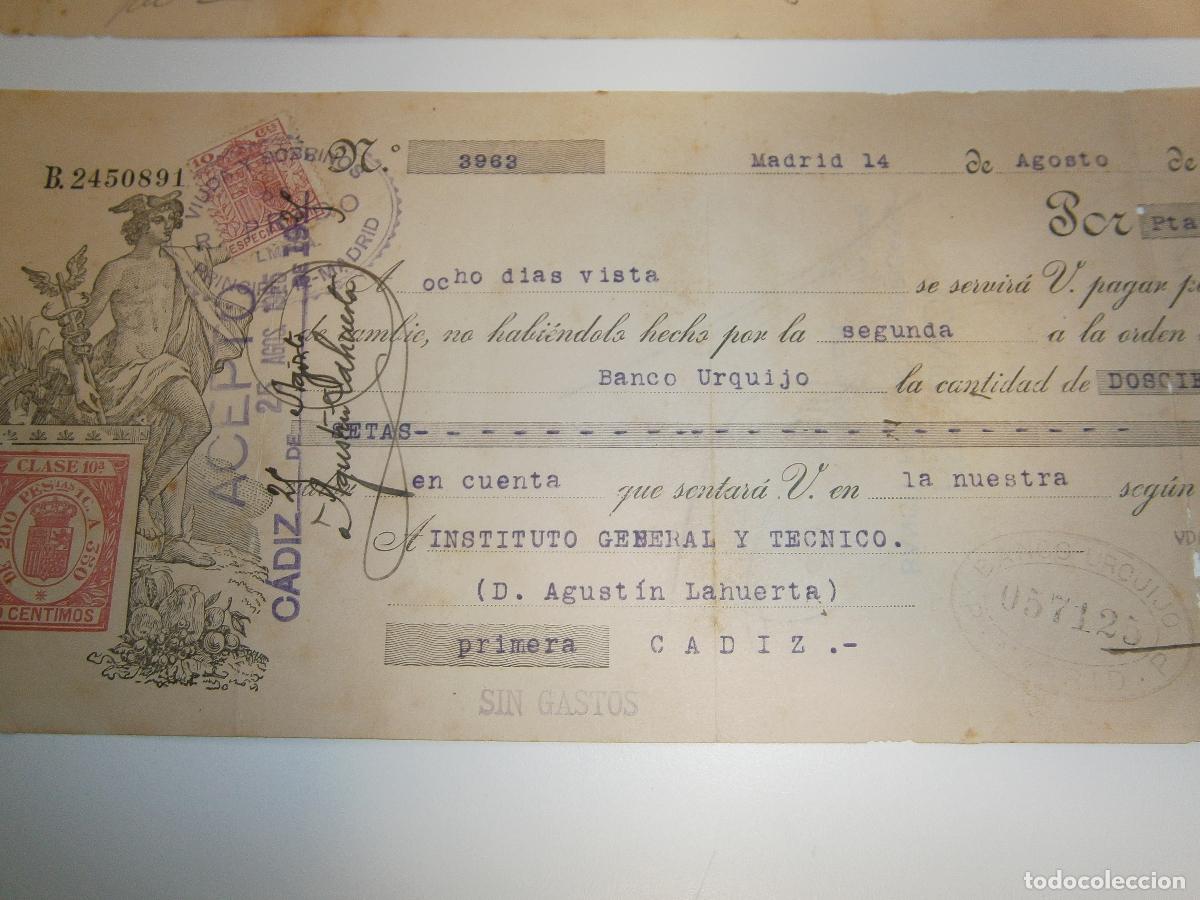 Documentos bancarios: Letras de cambio - A&ntilde;o 1923 y 1925 - Foto 2