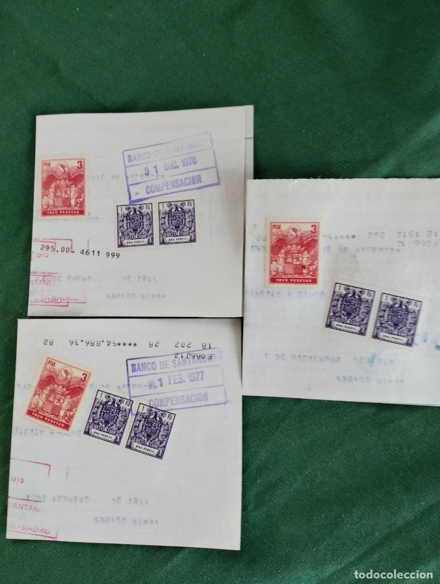 Documentos bancarios: Lote de 3 letras bancarias con 9 polizas - Foto 2