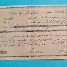 Documentos bancarios: ARROYO (CANTABRIA) - LETRA DE CAMBIO - SIGLO XIX - 3 JULIO 1872