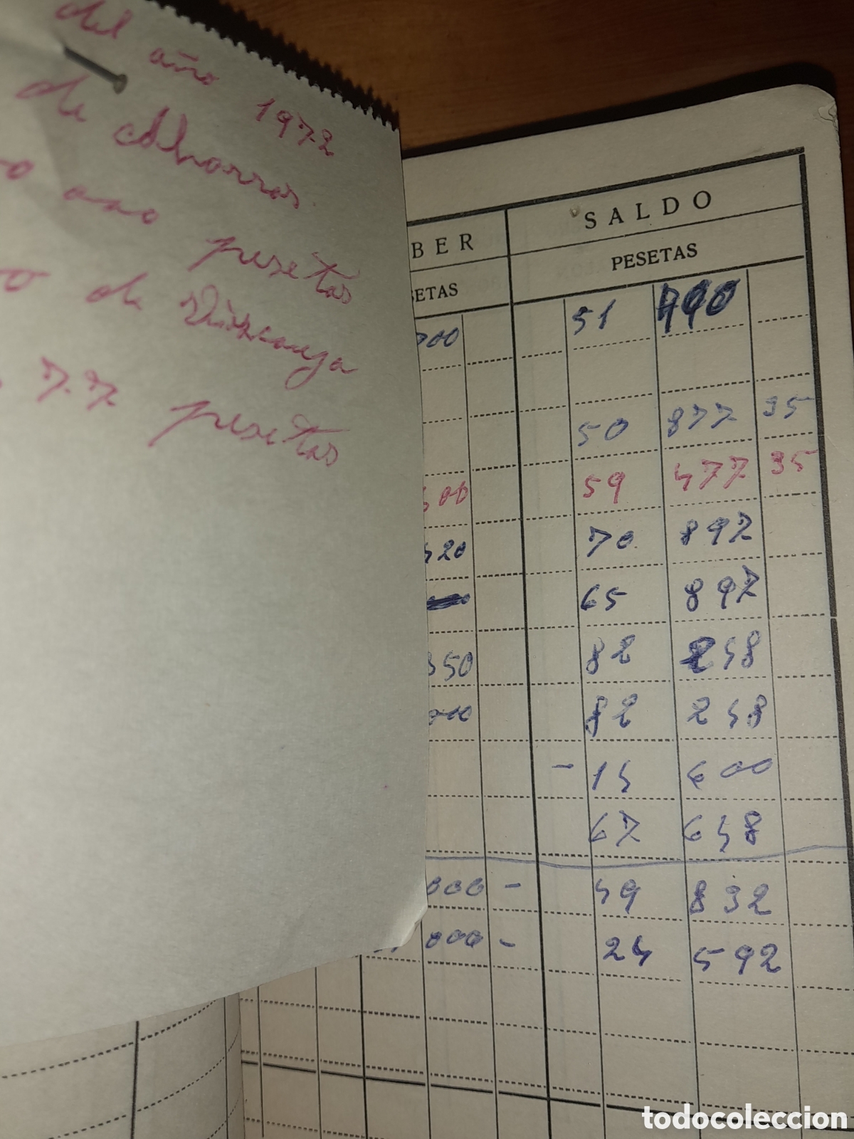 Documentos bancarios: LIBRETA CUENTA CORRIENTE BANCO DE VIZCAYA - Foto 7