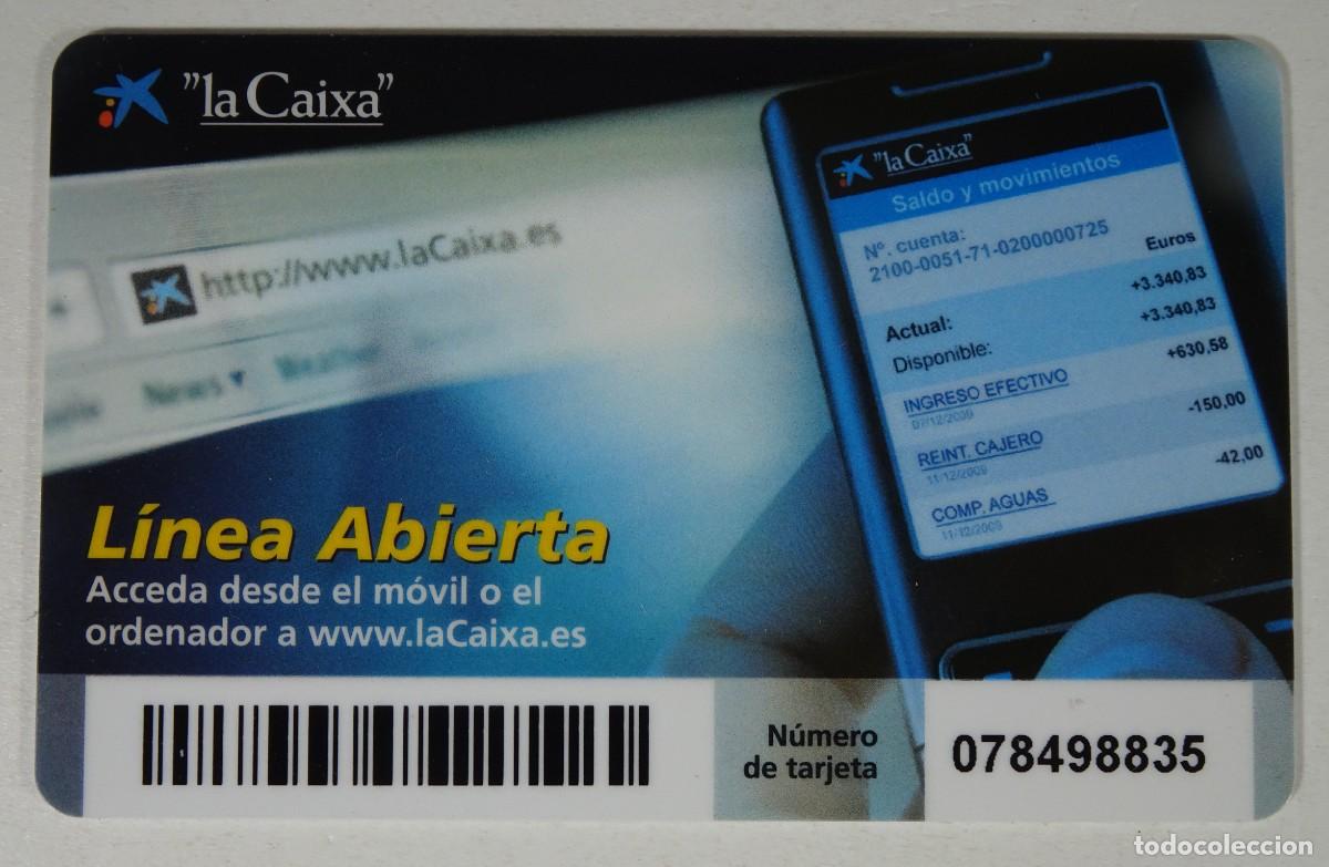 Documentos bancarios: TARJETA LINEA ABIERTA LA CAIXA, TARJETA DE COORDENADAS DE LA CAIXA - Foto 3