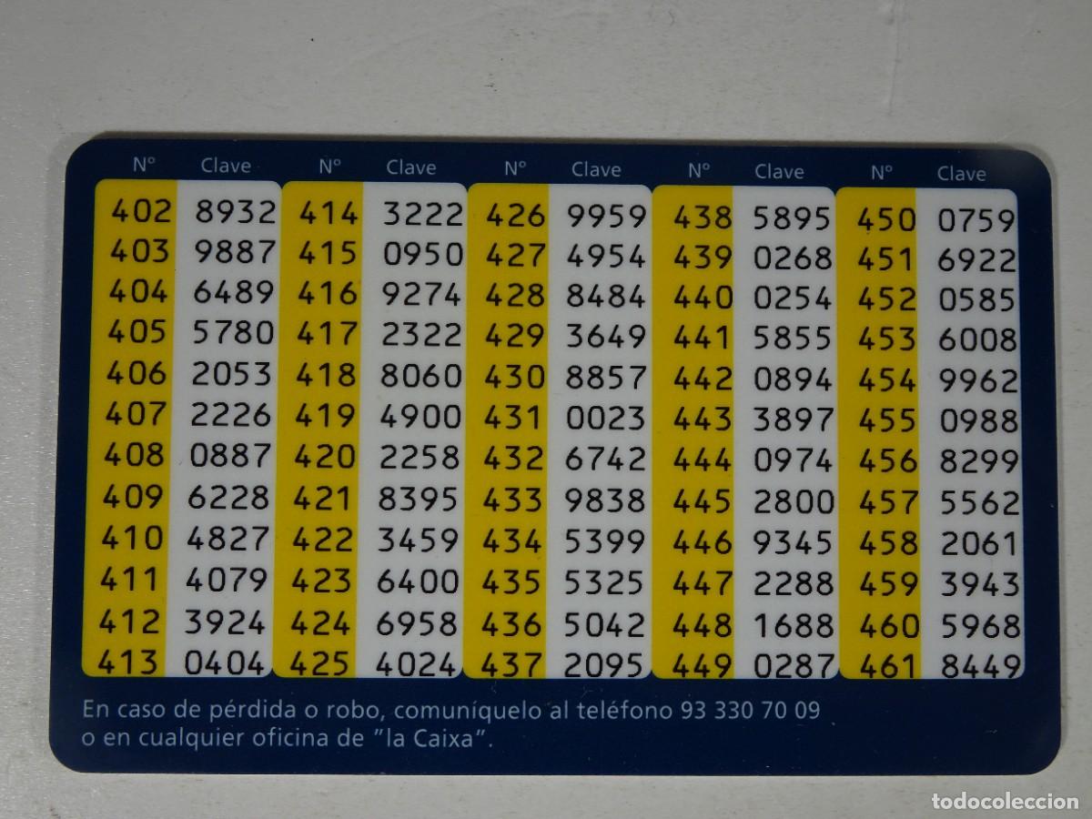 Documentos bancarios: TARJETA LINEA ABIERTA LA CAIXA, TARJETA DE COORDENADAS DE LA CAIXA - Foto 8