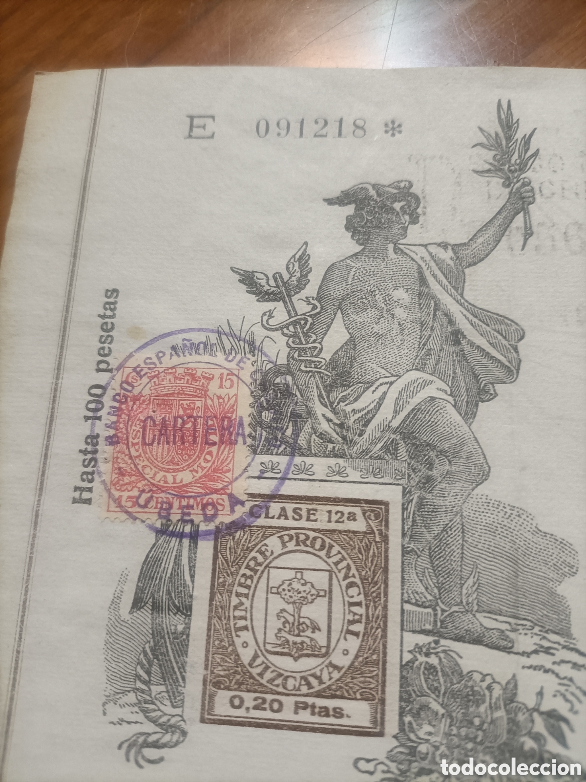 Documentos bancarios: Banco Urquijo vascongado de - Foto 2