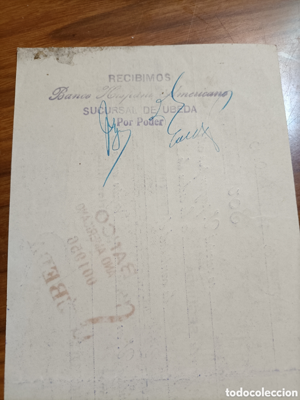Documentos bancarios: Banco hispano americano Madrid &Uacute;beda jaen - Foto 5