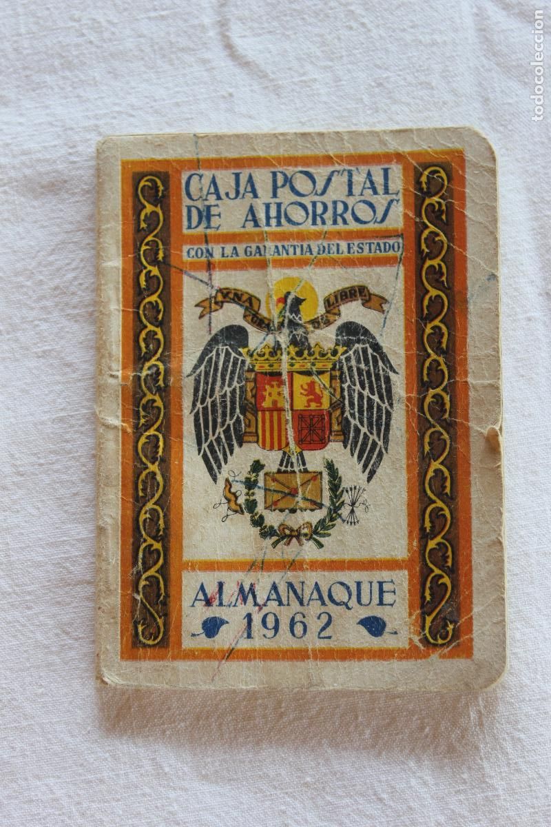 Documentos bancarios: ALMANAQUE 1962 CAJA POSTAL DE AHORROS - Foto 1
