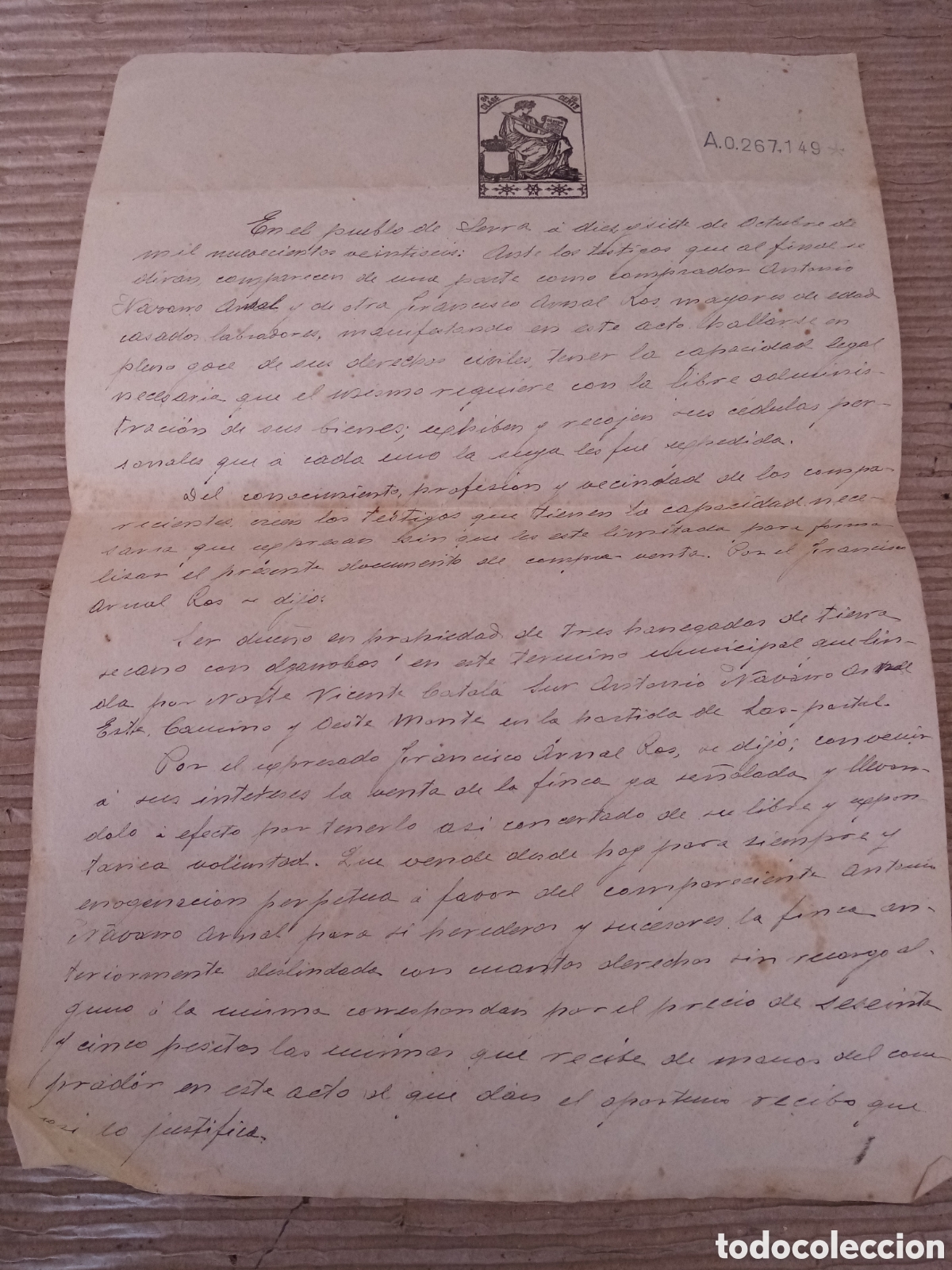 Documentos bancarios: Documentos antiguos 1920 y 1922 (compra-venta y pr&eacute;stamo) - Foto 4