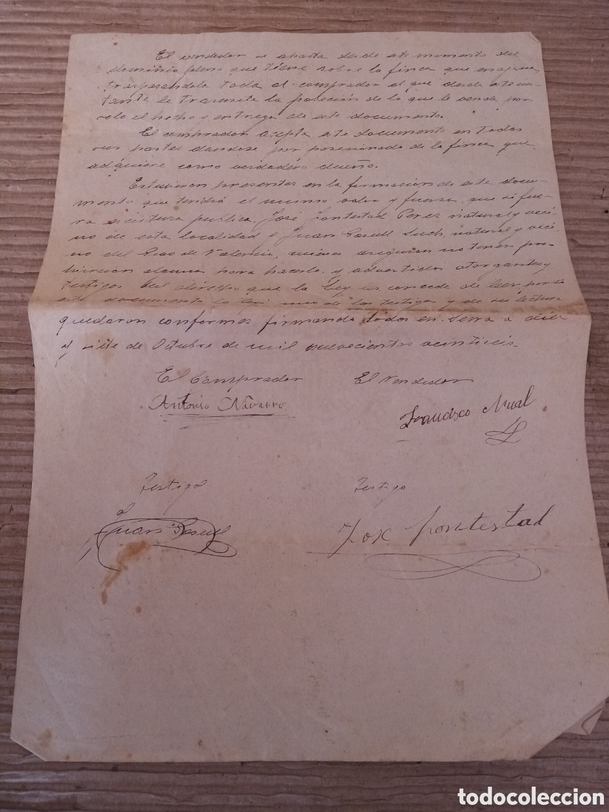 Documentos bancarios: Documentos antiguos 1920 y 1922 (compra-venta y pr&eacute;stamo) - Foto 5