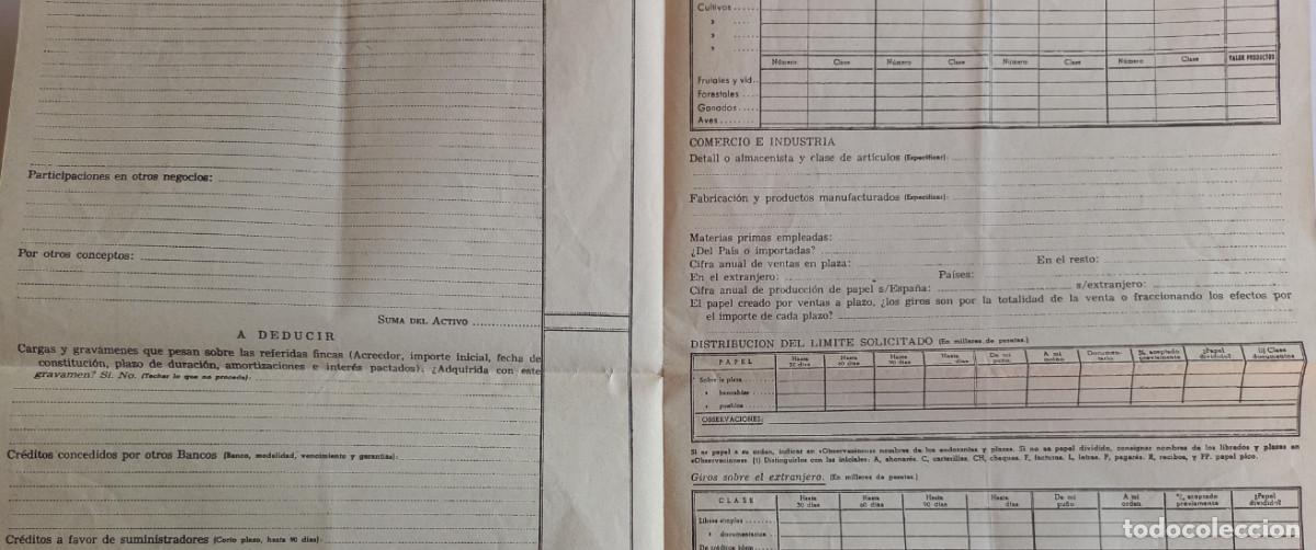 Documentos bancarios: ANTIGUO DOCUMENTO SIN RELLENAR DEL BANCO CENTRAL - Foto 4