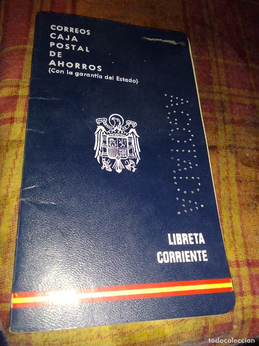 Documentos bancarios: Correos caja postal de ahorros libreta corriente de 1973 - Foto 1