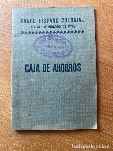 Documentos bancarios: Banco Hispano Colonial. Libreta 1943. - Foto 1