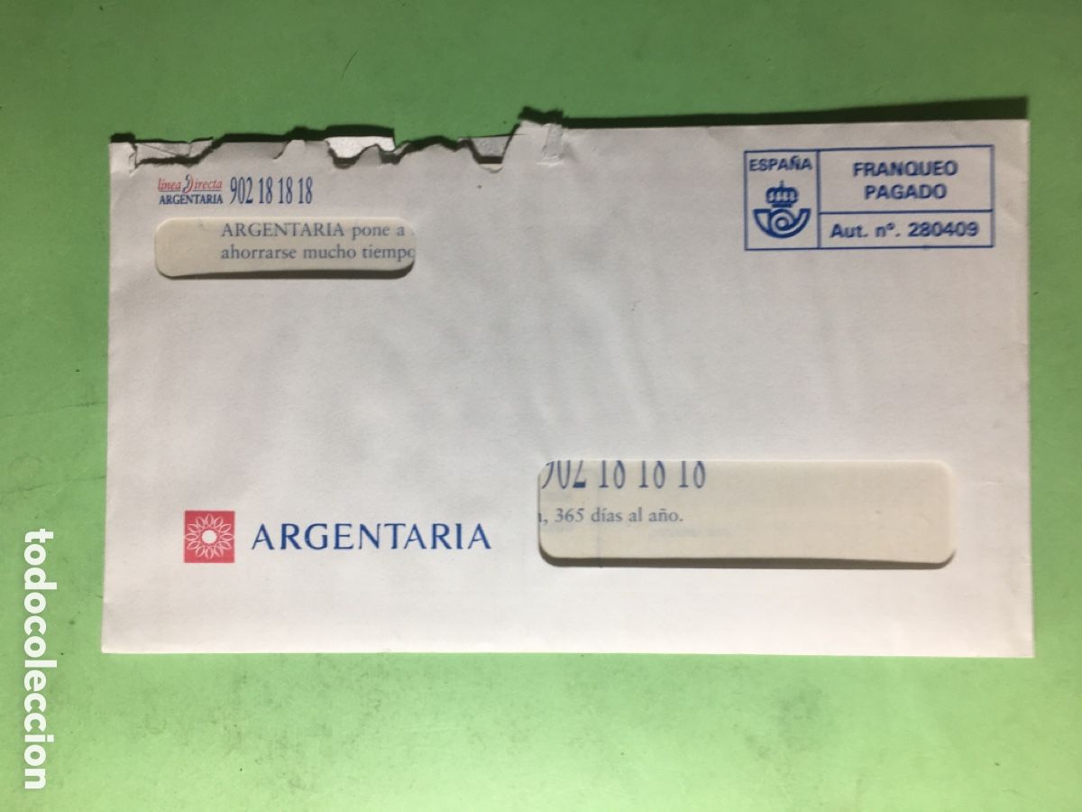 Documentos bancarios: 1997/98 LOTE DE 9 &Iacute;TEMS DIVERSOS DEL BANCO &lsquo;&rsquo;ARGENTARIA&rsquo;&rsquo; - Foto 4