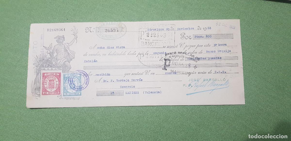 Documentos bancarios: JOSE BARGALLO-BARCELONA - Foto 1