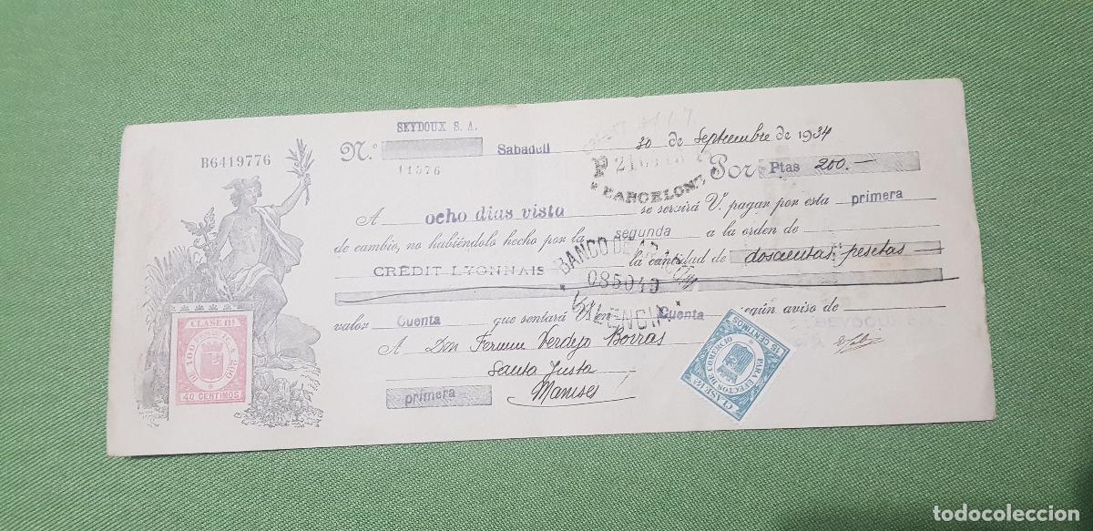 Documentos bancarios: SEYDOUX S.A.-SEPTIEMBRE DE 1934 - Foto 1