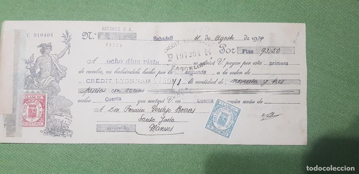 Documentos bancarios: SEYDOUX S.A.-AGOSTO DE 1934 - Foto 1
